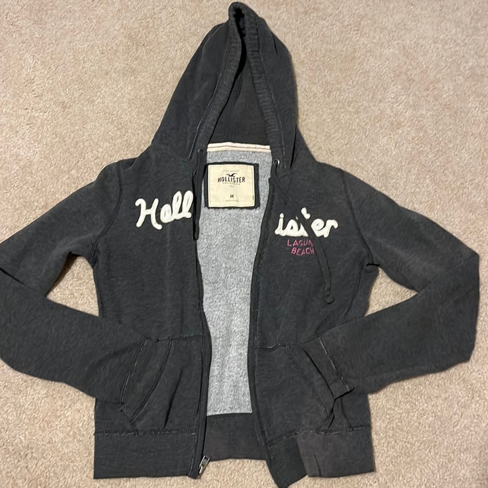Gray Hollister jacket
